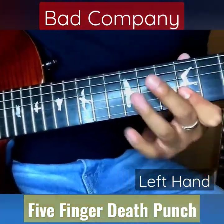 Bad Company Five Finger Death Punch Guitar Lesson "Bad Company" - Five Finger Death Punch | Guitar Solo cover (left hand