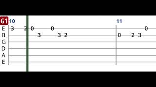 Gözleri Aşka Gülen (Sanat Müziği) - Dca Gitar Tab - Gitar Dersi