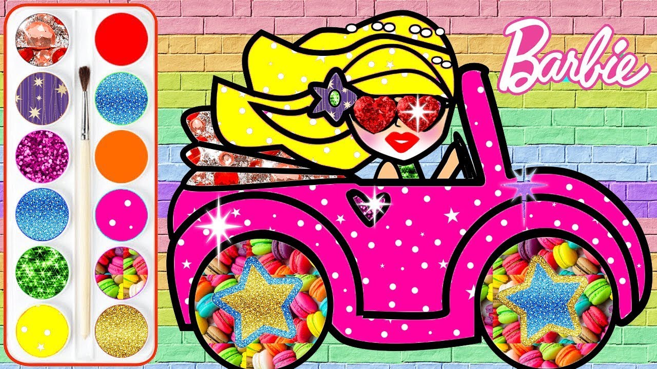 barbie car drawing