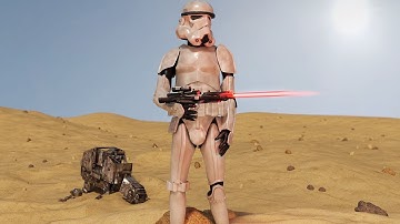 Clone Trooper (Star Wars) Blender Time Laps