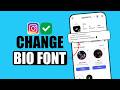 How to Get Fancy Fonts in Instagram Bio | Stylish Instagram Bio Fonts | Change Bio Font