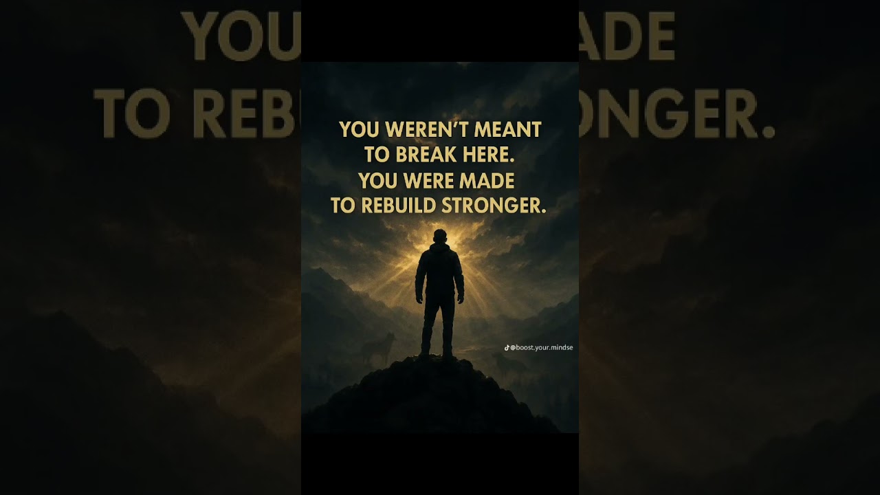 You didn’t come this far to break now. Rise. 