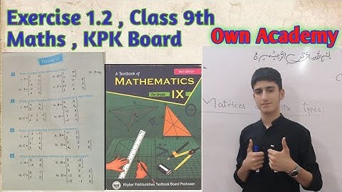 Exercise 1.2 , All Questions, Class 9th Maths | KPK Board | Own Academy |