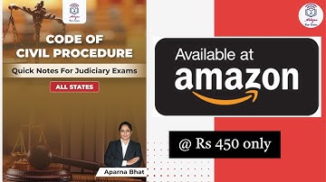 New Book l Code of Civil Procedure l CPC Quick Notes l Judiciary /LLB/ APP Exam l Aparna Bhat l