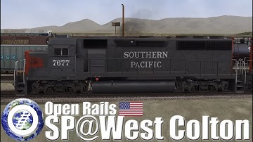 Open Rails (MSTS Successor) Southern Pacific over West Colton route