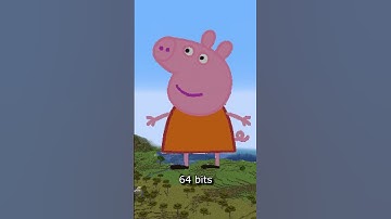 Peppa Pig in Minecraft 0 BIT vs 1 BIT vs 2 BIT vs 4 BIT vs 8 BIT vs 16 BIT vs 64 BIT vs 128 BIT