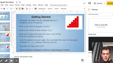 Triangular Numbers - Google Slides
