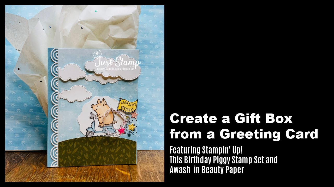 Create a Gift Box from a Greeting Card - YouTube