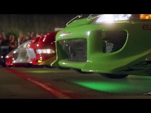 FAST and FURIOUS - Street Race (RX7 vs Civic vs Integra vs Eclipse) #1080HD +car-info