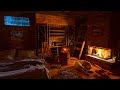 Relaxing Blizzard with Fireplace Sounds for Sleep Better, fall Asleep, Deep Sleep, from Insomnia 4K