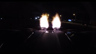 McLaren 600LT SHOOTING FLAMES! INSANE Exhaust! 600 LT Does Donuts + Race!