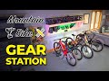 Mountain Bike Gear Station with Integrated Charging for Bike Lights