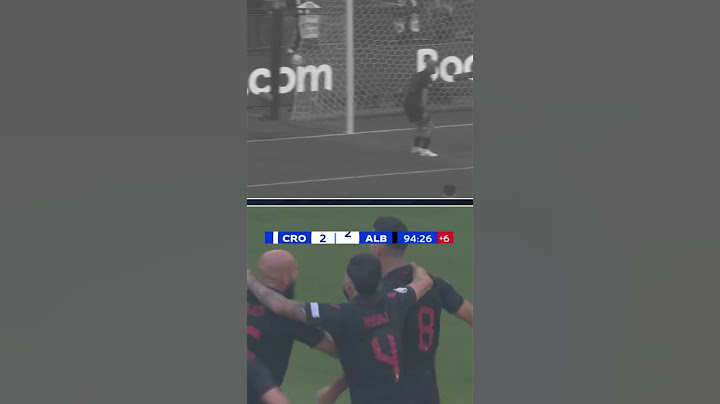 Albania evens the score after Klaus Gjasula's own goal 😳 #Albania #Croatia #Kramarić #Soccer #Euro