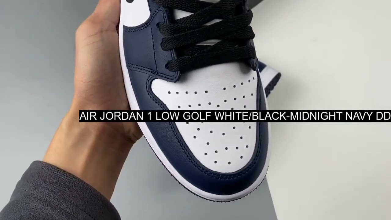 [UNBOXING] Air Jordan 1 Low Golf White/Black-Midnight Navy DD9315-104 To Buy