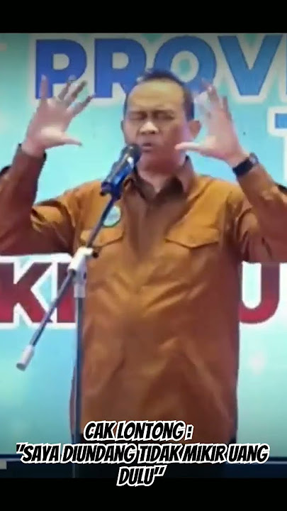 Cak Lontong : 'Saya diundang acara tidak pernah mikir uang dulu' #caklontong