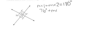 Apply reasoning to find measures of angles formed by intersecting lines.