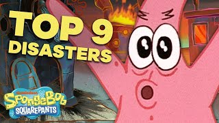 Top 9 Patrick Disasters! 😬 #BestSpongeBobMoments | SpongeBob