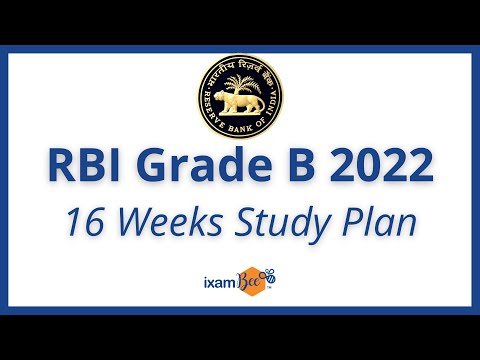 RBI Grade B 2022 | 16 Weeks Study Plan | By Susheel Ragade