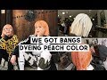 We got Bangs & Peach Hair! Our Bleached Haircare (Jsoop Purple J Waterpack) | Q2HAN