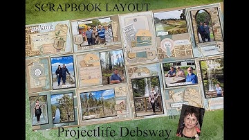 Project Life Scrapbook Album layout process video for 2022 using Uniquely Creatives Tapestry of time
