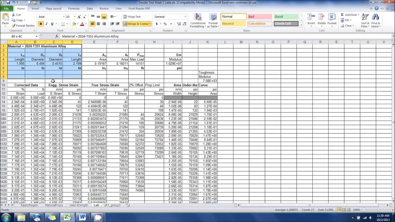 Excel 2010 Row And Column Headings YouTube