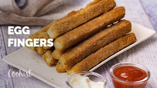 Crunchy egg Fingers: an easy snacks with a few ingredients!