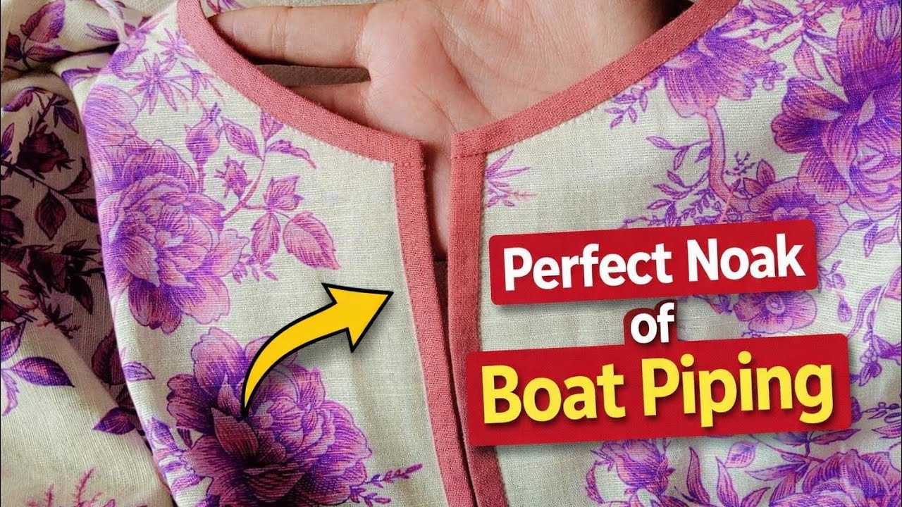 Perfect Boat  Piping  Neck Design | Modern & Classic Styles 2026