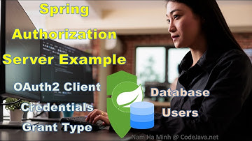 Spring Authorization Server Example with OAuth 2 Client Credentials Grant Type and Database Users