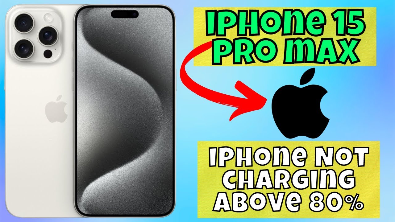 Fixed: iPhone Not charging Above 80% iPhone 15 pro max - YouTube