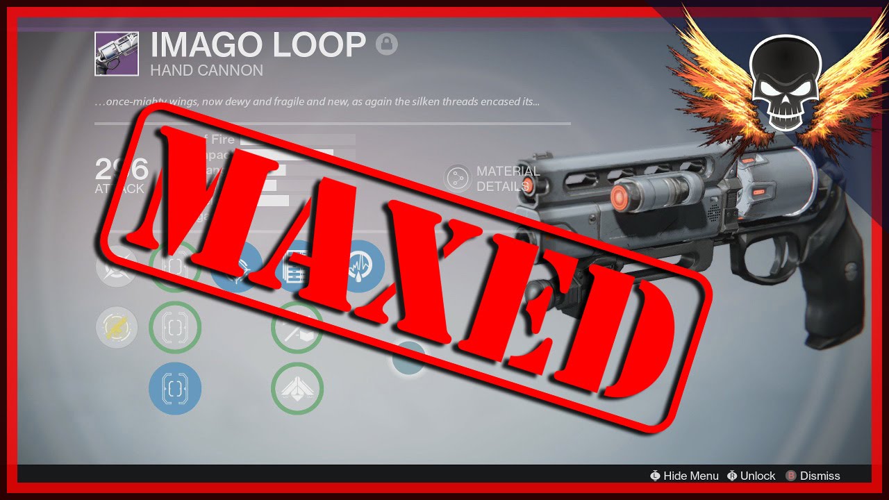 Imago Loop Maxed! Fatebringer v2 Legendary Hand Cannon || The Taken ...