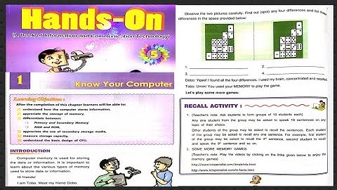 2, Know Your Computer Class-5 DAV / DAV Class-5 Computer 1st Chapter @ Sikshapur