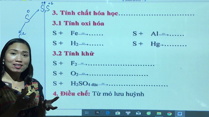 Các công thức hóa học về lưu huỳnh năm 2024