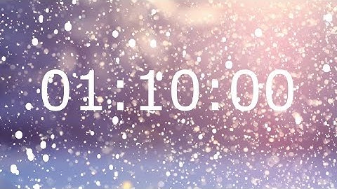 70 Minute Winter Timer with Relaxing Music and Alarm