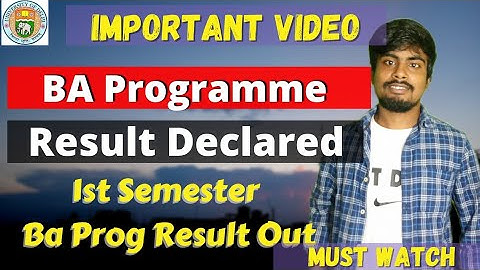 Sol BA Programme Result Declared || First Semester Rssult Declared | Sarkari Result |Sol Result 2021