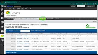 ClaimWizard -  Recoverable Depreciation Deadline Tracking