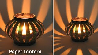 Easy & Beautiful Paper Lantern Making At Home / Diwali Decoration Ideas 2020 / Paper Lantern Making