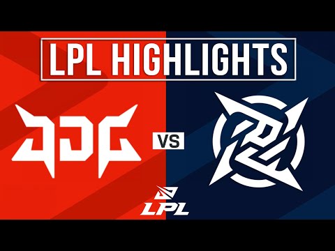 NIP vs JDG Highlights ALL GAMES | LPL 2024 Summer | Ninjas in Pyjamas vs JD GAMING