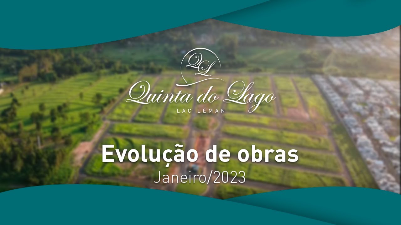 Evolução de Obras Quinta do Lago Lac Léman Janeiro/2023 YouTube