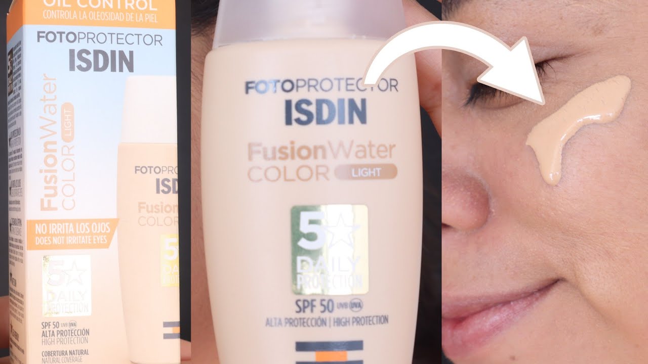 This is Fotoprotector ISDIN Fusion Water Color Oil Control - YouTube