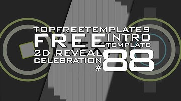 FREE After Effects Intro: 2D Reveal Celebration #88 w/ Tutorial