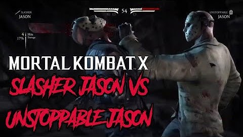 Slasher Jason Vs Unstoppable Jason (Mortal Kombat X) Friday the 13th Killer!