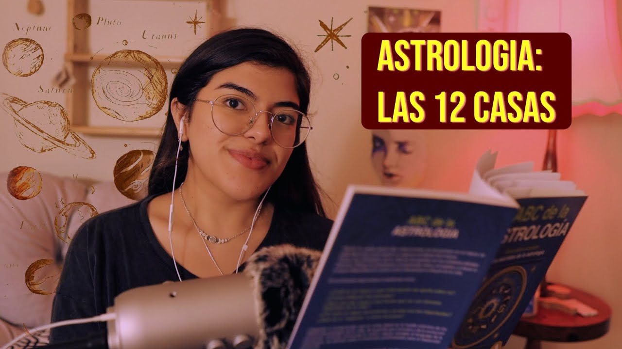 ASMR Leyendo sobre #astrologia 🪐Aprende sobre las 12 Casas en tu carta ✨