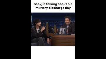 Seokjin talking about military discharge day #bts#jin#viral#short#video #