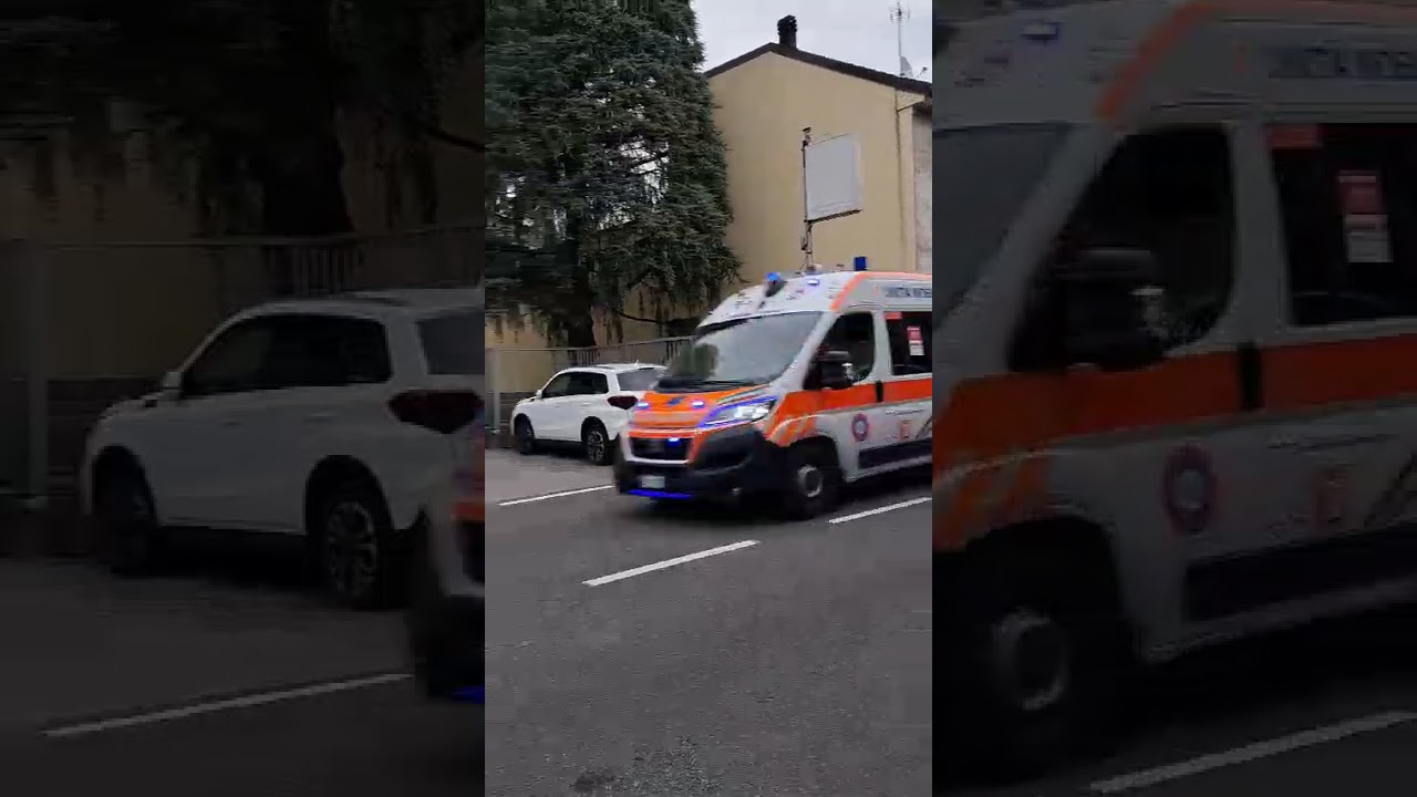 Ambulanza Seregno Soccorso a sirene spiegate 🚑🚑🚨 shorts 