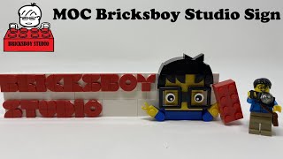 LEGO MOC Bricksboy Studio Sign Speed Build