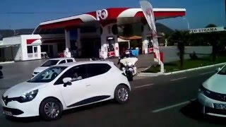 Muğla -Ula Marmaris Karayolu İhtiyaç Molası Veren Motorlet Grup Seyiri...17 04 2016