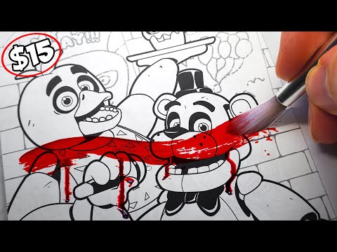 Horror Artist Vs 15 Five Nights At Freddy's Colouring Book