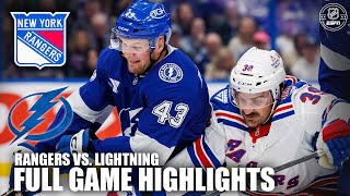 New York Rangers vs. Tampa Bay Lightning | Full Game Highlights | NHL on ESPN