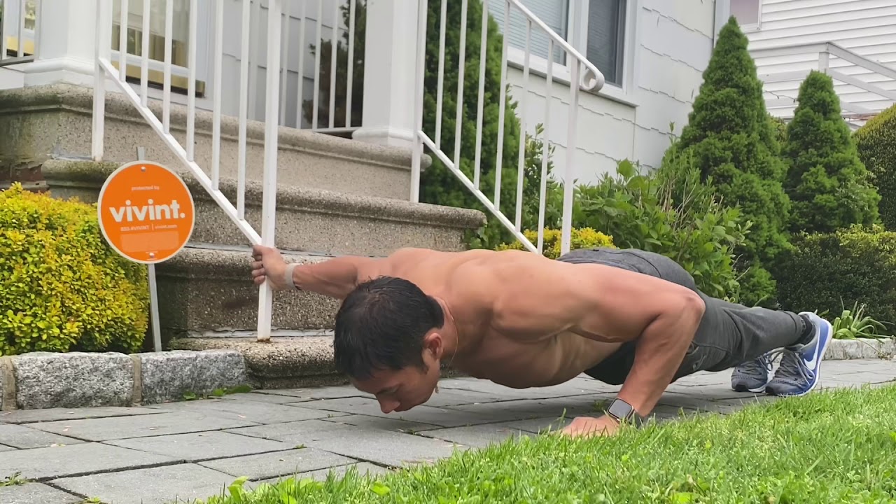 Athome, Noequipment Chest Workout for Bigger Pecs, Strength, abs