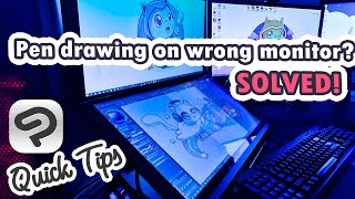 How to Fix Pen Drawing on Wrong Monitor in Multiple Displays/Dual Monitor Setup With PC & Art Tablet